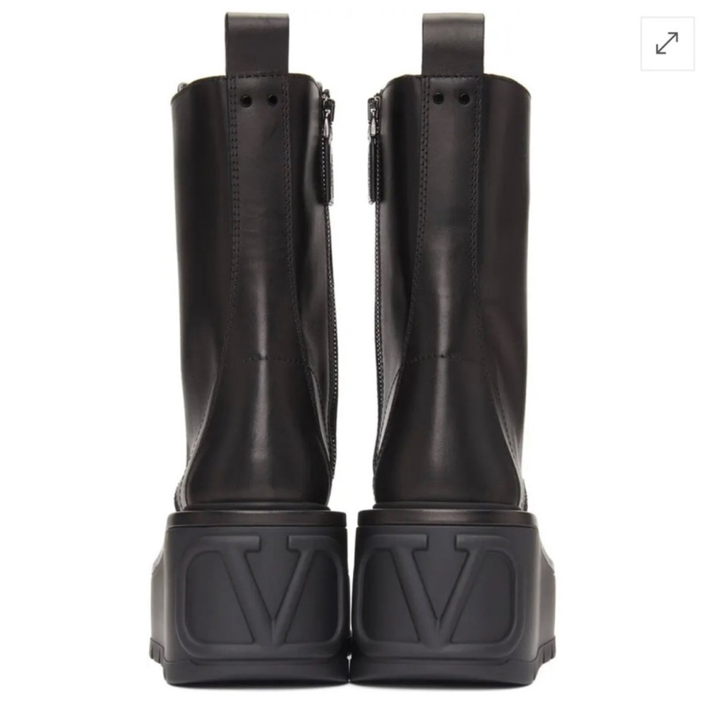 ⭐️Valentino VLOGO Platform Lace-up Combat Boots⭐️ As Is - Picture 2 of 13